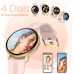 Smart Watch, AGPTEK Smartwatch for Men Women IP68 Waterproof Activity Tracker with Full Touch Color Screen Heart Rate Monitor Pedometer Sleep Monitor for Android and iOS Phones, Blue, LW11